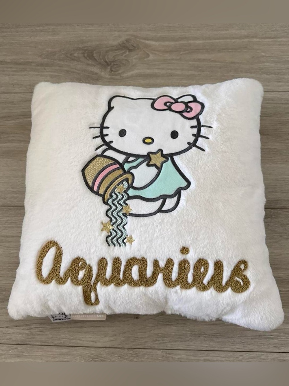 Hello Kitty White Plush Aquarius Pillow from Pottery Barn Teen